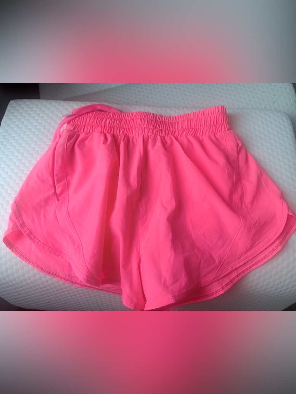 lululemon athletica Neon Pink Athletic Pull-On Shorts